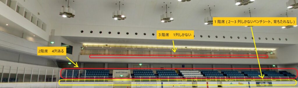 新横浜スケートセンター　座席図