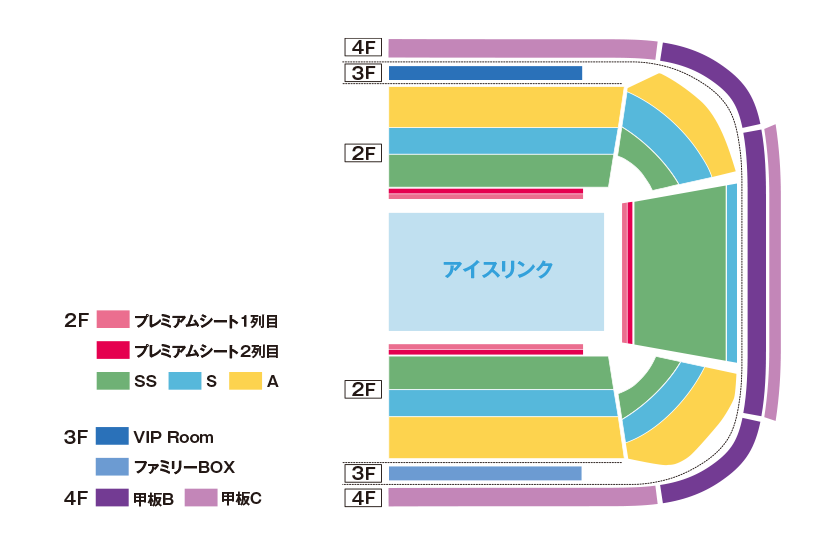 ワンピースオンアイス　東京公演(再演)　座席図