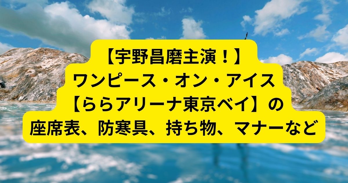 ワンピースオンアイス東京公演